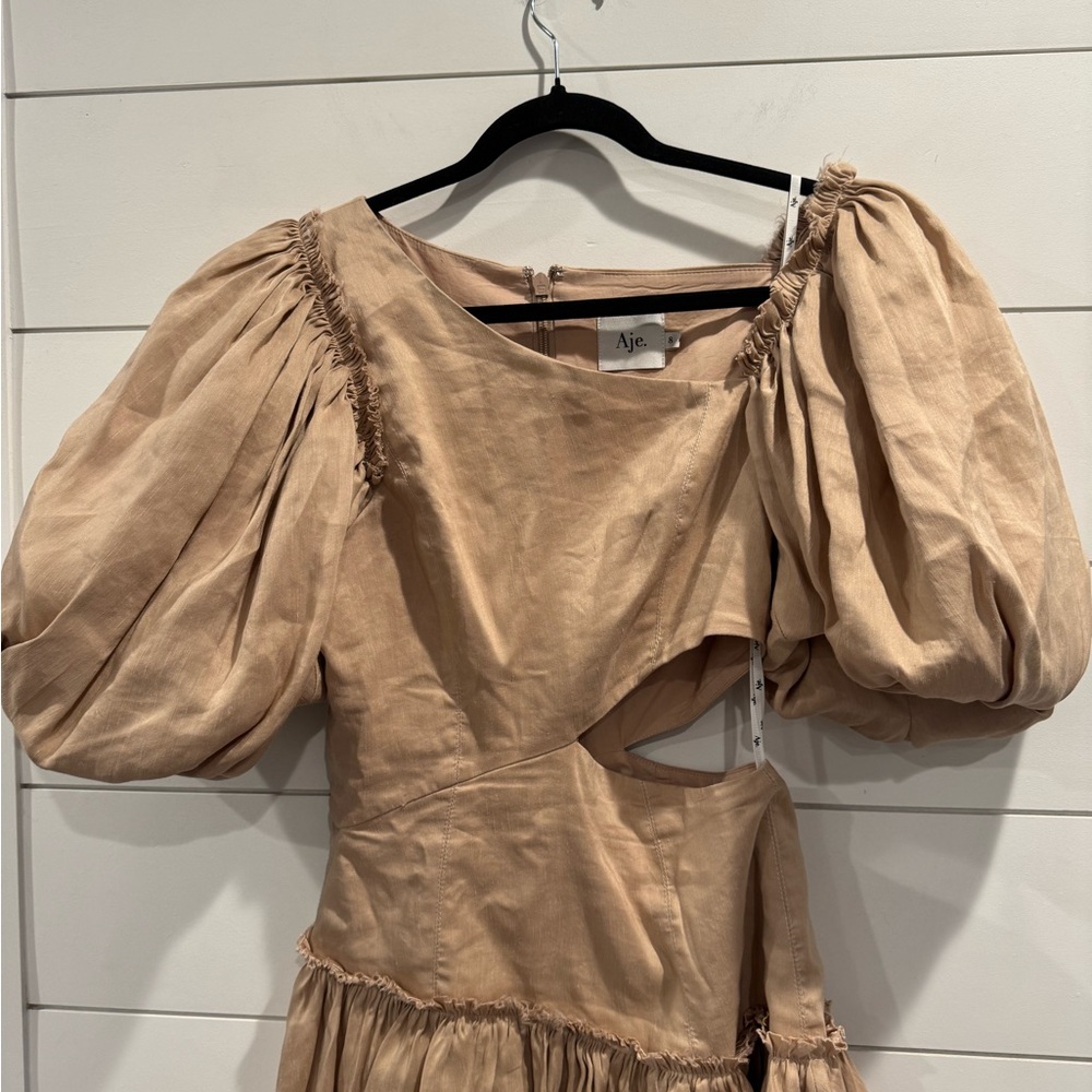 Aje tan Chateau cutout mini dress - Picture 4 of 7